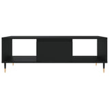 Tavolino da Salotto Nero 104x60x35 cm in Legno truciolato
