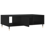 Tavolino da Salotto Nero 104x60x35 cm in Legno truciolato