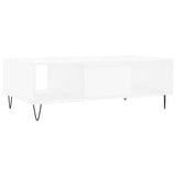 Tavolino da Salotto Bianco 104x60x35 cm in Legno truciolato