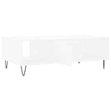 Tavolino da Salotto Bianco 104x60x35 cm in Legno truciolato