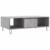 Tavolino da Salotto Grigio Sonoma 104x60x35cm Legno truciolato