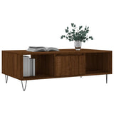 Tavolino Salotto Rovere Marrone 104x60x35 cm Legno truciolato