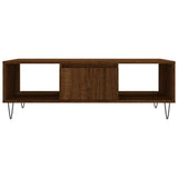 Tavolino Salotto Rovere Marrone 104x60x35 cm Legno truciolato