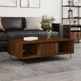 Tavolino Salotto Rovere Marrone 104x60x35 cm Legno truciolato