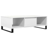 Tavolino da Salotto Bianco 104x60x35 cm in Legno truciolato