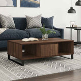 Tavolino Salotto Rovere Marrone 104x60x35 cm Legno truciolato