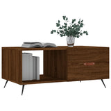 Tavolino da Salotto Rovere Marrone 90x50x40cm Legno truciolato