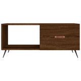 Tavolino da Salotto Rovere Marrone 90x50x40cm Legno truciolato