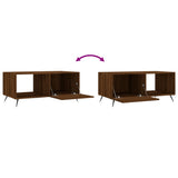 Tavolino da Salotto Rovere Marrone 90x50x40cm Legno truciolato