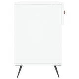 Panca Porta Scarpe Bianca 102x35x55 cm in Legno truciolato