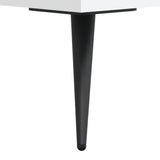 Panca Porta Scarpe Bianca 102x35x55 cm in Legno truciolato