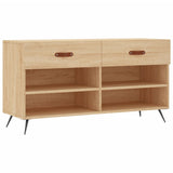 Panca Porta Scarpe Rovere Sonoma 102x35x55 cm Legno truciolato