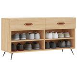 Panca Porta Scarpe Rovere Sonoma 102x35x55 cm Legno truciolato