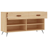 Panca Porta Scarpe Rovere Sonoma 102x35x55 cm Legno truciolato