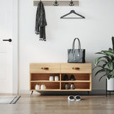 Panca Porta Scarpe Rovere Sonoma 102x35x55 cm Legno truciolato