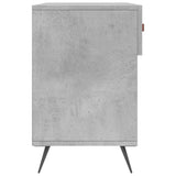 Panca Porta Scarpe Grigio Cemento 102x35x55cm Legno truciolato