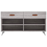 Panca Porta Scarpe Grigio Sonoma 102x35x55 cm Legno truciolato