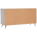 Panca Porta Scarpe Grigio Sonoma 102x35x55 cm Legno truciolato