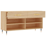 Panca Porta Scarpe Rovere Sonoma 102x35x55 cm Legno truciolato