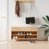 Panca Porta Scarpe Rovere Sonoma 102x35x55 cm Legno truciolato