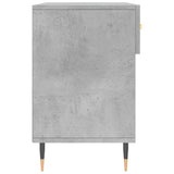 Panca Porta Scarpe Grigio Cemento 102x35x55cm Legno truciolato