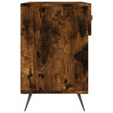 Panca Porta Scarpe Rovere Fumo 102x35x55 cm Legno truciolato