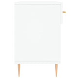 Panca Porta Scarpe Bianca 102x35x55 cm in Legno truciolato