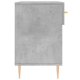 Panca Porta Scarpe Grigio Cemento 102x35x55cm Legno truciolato