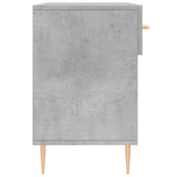 Panca Porta Scarpe Grigio Cemento 102x35x55cm Legno truciolato