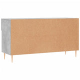 Panca Porta Scarpe Grigio Cemento 102x35x55cm Legno truciolato