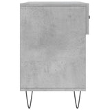 Panca Porta Scarpe Grigio Cemento 102x35x55cm Legno truciolato