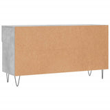Panca Porta Scarpe Grigio Cemento 102x35x55cm Legno truciolato
