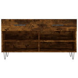 Panca Porta Scarpe Rovere Fumo 102x35x55 cm Legno truciolato