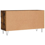 Panca Porta Scarpe Rovere Fumo 102x35x55 cm Legno truciolato