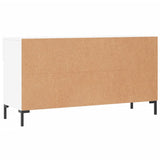 Panca Porta Scarpe Bianca 102x35x55 cm in Legno truciolato