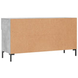 Panca Porta Scarpe Grigio Cemento 102x35x55cm Legno truciolato