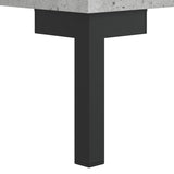 Panca Porta Scarpe Grigio Cemento 102x35x55cm Legno truciolato