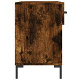 Panca Porta Scarpe Rovere Fumo 102x35x55 cm Legno truciolato
