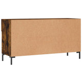 Panca Porta Scarpe Rovere Fumo 102x35x55 cm Legno truciolato