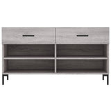 Panca Porta Scarpe Grigio Sonoma 102x35x55 cm Legno truciolato