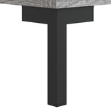 Panca Porta Scarpe Grigio Sonoma 102x35x55 cm Legno truciolato