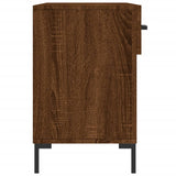 Panca Porta Scarpe Rovere Marrone 102x35x55cm Legno truciolato