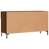 Panca Porta Scarpe Rovere Marrone 102x35x55cm Legno truciolato