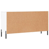 Panca Porta Scarpe Bianca 102x35x55 cm in Legno truciolato