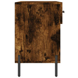 Panca Porta Scarpe Rovere Fumo 102x35x55 cm Legno truciolato