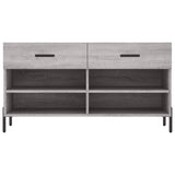 Panca Porta Scarpe Grigio Sonoma 102x35x55 cm Legno truciolato