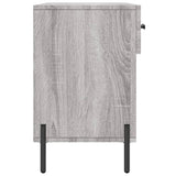 Panca Porta Scarpe Grigio Sonoma 102x35x55 cm Legno truciolato