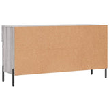 Panca Porta Scarpe Grigio Sonoma 102x35x55 cm Legno truciolato