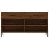 Panca Porta Scarpe Rovere Marrone 102x35x55cm Legno truciolato