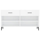 Panca Porta Scarpe Bianca 102x35x55 cm in Legno truciolato
